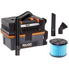 18V 11L (3 Gal.) Cordless Wet/Dry Shop Vacuum with Expandable Hose and Accessories ... RIDGID