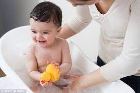 Don't let them sit in a bath too long when they do bathe. A Bath A Day Is Good For Eczema And Smearing Emollient Creams On Afterwards Is Key Daily Mail Online