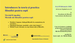 Catedra învățământ primar și educație timpurie. Introducere In Teoria È™i Practica Filosofiei Pentru Copii Nivelul Ii Mediu Faculty Of Philosophy