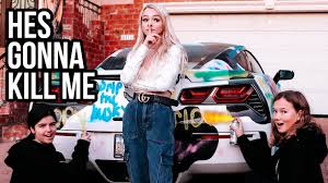Zoe laverne's due date has yet to be revealed and it is unclear how far along into her pregnancy she is. I Spray Painted My Boyfriends 100 000 Car L Zoe Laverne Youtube