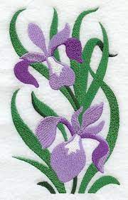 Filigree Iris Embroidered Waffle Weave Hand Dish Towel Etsy Sewing Embroidery Designs Animal Embroidery Designs Embroidery Patterns