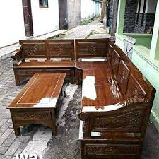 Untuk dipadukan dengan taman belakang yang asri, kamu bisa cat pagar ini dengan warna coklat guys, agar seimbang dengan warna bangku. Jual Kursi Tamu Minimalis Sudut Kayu Jati Solid Termurah Kab Jepara Podium Minimalis Tokopedia