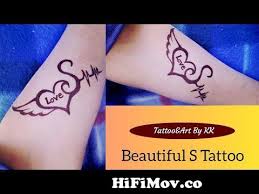 20 s letter tattoos for men and women: How To Make Beautiful S Letter Tattoo From S Tattoo Watch Video Hifimov Co