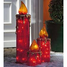 3 Teiliges Set Led Dekoleuchten Maxikerzen Outdoorgeeignet Rot Weihnachtsdeko Weihnachtsdeko Hauseingang Weihnachtsdekoration Deko Weihnachten Selbstgemacht N