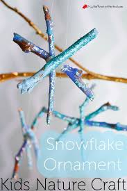 Snowflake Ornament Winter Crafts With Sticks For Kids Diy Weihnachts Ornamente Basteln Mit Kindern Winter Basteln Mit Stockern