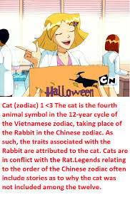 Why cat is not in the list? Cat Zodiac 1 3 The Cat Is The Fourth Animal Symbol In The 12 Year Cycle Of The Vietnamese Zodiac Taking Place Animal Symbolism Halloween Cat Chinese Zodiac