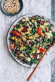 Mediterranean Quinoa Salad With Roasted Veggies Recipe Healthy Summer Recipes Healthy Recipes Mediterranean Quinoa Salad