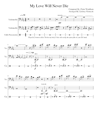 Learn to play seven simple kids songs on your piano or keyboard. My Love Will Never Die Sheet Music For Cello Stamp String Duet Musescore Com