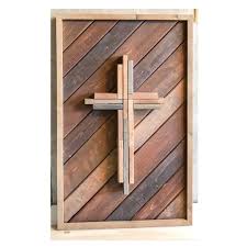 Grab some cheap bamboo frames on sale from your local craft store and some pretty table runners for the fabric. Rustic Wood Cross Art Wood Crosses Diy Wood Art Diy Scrap Wood Art