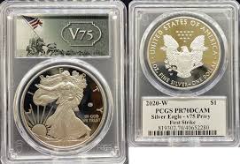 The elegance she carries along with the strength of a warrior is. Us V75 Wwii Privy Mark Silver Eagle First Strike 2020 W Silver Eagles Pcgs Pr70dcam Ma Shops