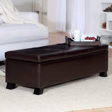 Moroccan square leather pouf, coffee table, moroccan ottoman poof, footstool puf. 36 Top Brown Leather Ottoman Coffee Tables Home Stratosphere