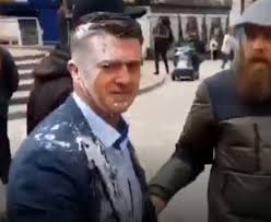 We are updating this page with as many videos as we can find from the start of the edl until tommy left on one page and we will then put other videos/articles up from his. Tommy Robinson Has Milkshake Thrown At Him On Campaign Trail Heraldscotland