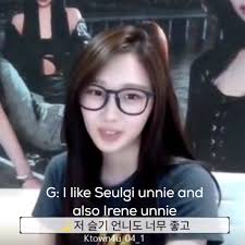 Giselle from Aespa said that her favorite member/s from BLACKPINK and RED  VELVET are Rosé, Irene, and Seulgi🥰 TASTE (gay..)