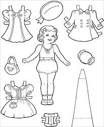 All little girls love playing with paper dolls. Paper Doll Template Best Coloring Pages For Kids