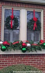 Christmas Windows Maybe For Second Floor With Candles In Windows And Solar Christmas Window Decorations Outdoor Christmas Decorations Christmas Decorations