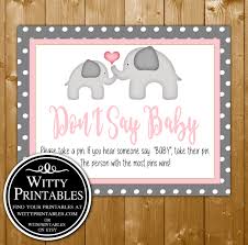 Find the perfect baby girl, baby boy or gender neutral announcements or invitations to bring a smile to your friends and family. 10 Baby Shower Games Pack Pink Elephant Theme For Girl Wittyprintables