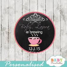 Find all the baby shower decorations, invitations, and games you need. A Baby Is Brewing Tea Baby Shower Favor Tags D157 Baby Printables