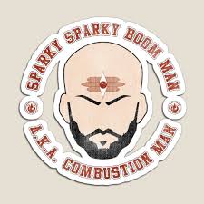 I was watching avatar and sparky sparky boom boom man is trying to kill aang! Avatar Sparky Sparky Boom Man Combustion Man Magnet By Legendoflindsay Redbubble