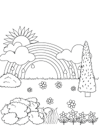Konabeuncom Zum Ausdrucken Ausmalbilder Regenbogen