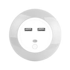 Snagshout Cylo Lumi Port Bedroom Light Night Lights For Kids Led Motion Sensor Night Lights Bedroom Plug In Night Light With Wall Charger And Dual Usb Plugs 5v 2 4a Fast Charging Travel