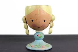 Vintage Sevi Egg Cup Painted Italian Wood Wooden Novelty Etsy Novelty Egg Cups Egg Cups Egg Decorating