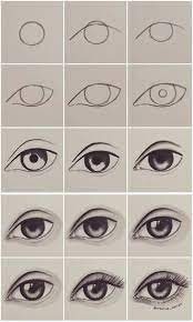 Draw the outline of the eye. Como Crear Gota En 3d Schone Bilder Zeichnen Bleistiftzeichnung Augen Zeichnen