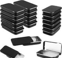 Amazon.com: Cositina 20 Pack Metal Slide Top Tin Containers ...