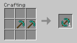 You can use the nbt tag, damage to give you an item with damage on it. Double Pickaxe Twice The Durability Phoenixsc