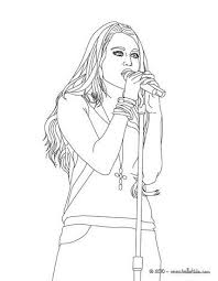 Miley cyrus coloring page from pop stars & celebreties category. Miley Cyrus Singing Coloring Page More Miley Cyrus Coloring Sheets On Hellokids Com People Coloring Pages Shape Coloring Pages Star Coloring Pages