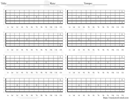 Blank Chord Tabs For All Instruments