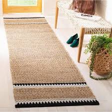 Black And Beige Runner Rug Safavieh Natural Fiber Beige Black 2 Ft 6 In X 8 Ft Indoor Runner Rug Nf874b 28 The Home Depot In 2020 Jute Rug Runner Rug Entryway Outdoor Jute Rug