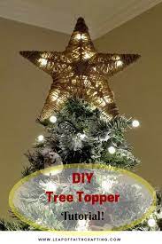 Diy Tree Topper From Dollar Tree Items Diy Christmas Tree Topper Diy Tree Topper Christmas Tree Topper Rustic