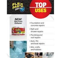 Flex Paste Super Thick Rubber Paste, 9 oz, White