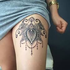 65 Badass Thigh Tattoo Ideas For Women Stayglam Mandala Thigh Tattoo Thigh Tattoo Designs Thigh Tattoos Women