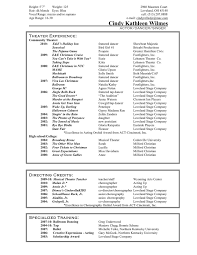 singer dancer resume