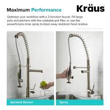 But it may be possible that this design may not be suitable, as it depends entirely on the. Kraus Commercial Style Single Handle Pull Down Pre Rinse Sprayer Kitchen Faucet Kitchen Faucets Plumbing Fixtures