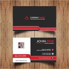 Free Vector John Doe Company Business Cards Http Www Cgvector Com Free Vector John Doe Company Business Cards 4 Abstract Address Kartu Nama Kartu Desain