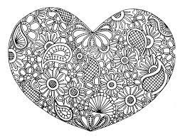 Print and color valentine's day pdf coloring books from primarygames. Heart Coloring Pages For Adults