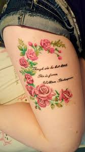 Thigh Though She Be But Little She Is Fierce Tattoo Though She Be But Little She Is Fierce William Shakespeare Fierce Tattoo Little Tattoos Tattoos