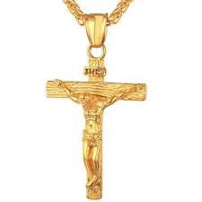 Check spelling or type a new query. Gold Jesus Inri Cross Crucifix Pendant Necklace For Men Classy Men Co