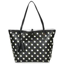 Jolis détails sur la fermeture en strass. Lollipops Danni Shopper Noir Blanc Livraison Gratuite Spartoo Sacs Cabas Sacs Shopping Femme 88 99