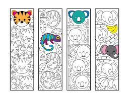 When you use animal coloring pages for children, you is going to be in a position to acquire some details about the animals that your child can. Cute Jungle Animal Bookmarks Pdf Coloring Page Tiger Etsy