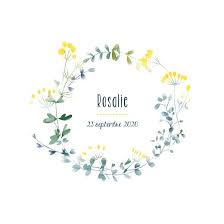 Faire Part De Naissance Bouquet Sauvage En 2020 Faire Part Mariage Faire Part Mariage Jaune Et Faire Part Jaune