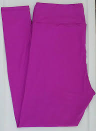 Tc Lularoe Tall Curvy Leggings Solid Bright Violet Electric Purple Nwt 44 Ebay