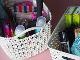 Even a crate or a box. Diy Wedding Bathroom Baskets Helpless Whilst Drying