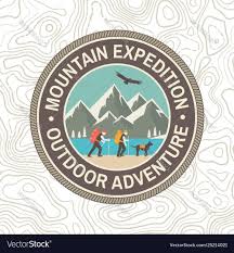 Mountain Expedition Patch Concept Vector Image On Vectorstock Vintage Typography Design Vector Artwork Vintage Typography