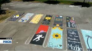 Take a look below and vote for your favorite art projects! California School Gives Students Liberty To Paint Own Parking Stalls Wbma