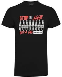 Stop The Hate Hoonigan T Shirt Black Official Merchandise Best T Shirts Sites Quirky T Shirt From Loveyoutees35 11 58 Dhgate Com