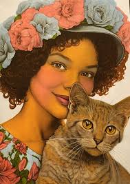 Coloring page from Cat Mom's book by Zen Doodles