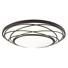 If your new light fixture doesn't match your old mount type, you'll have to remove the bracket from the junction box and change the screws. Portfolio 19 11 In Black Traditional Flush Mount Light Lowes Com Kitchen Ceiling Lights Flush Mount Lighting Flush Mount Ceiling Lights